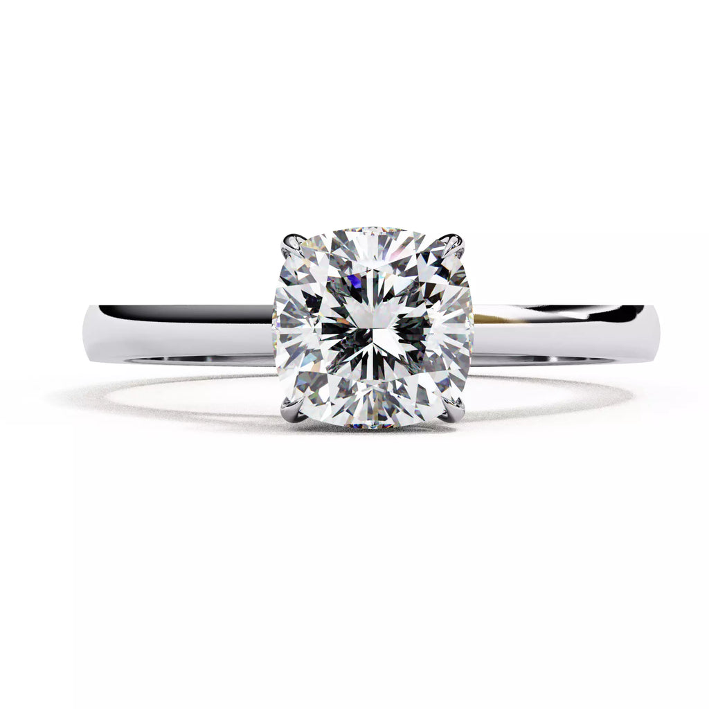 Alera Cushion Cut Solitaire Diamond Ring
