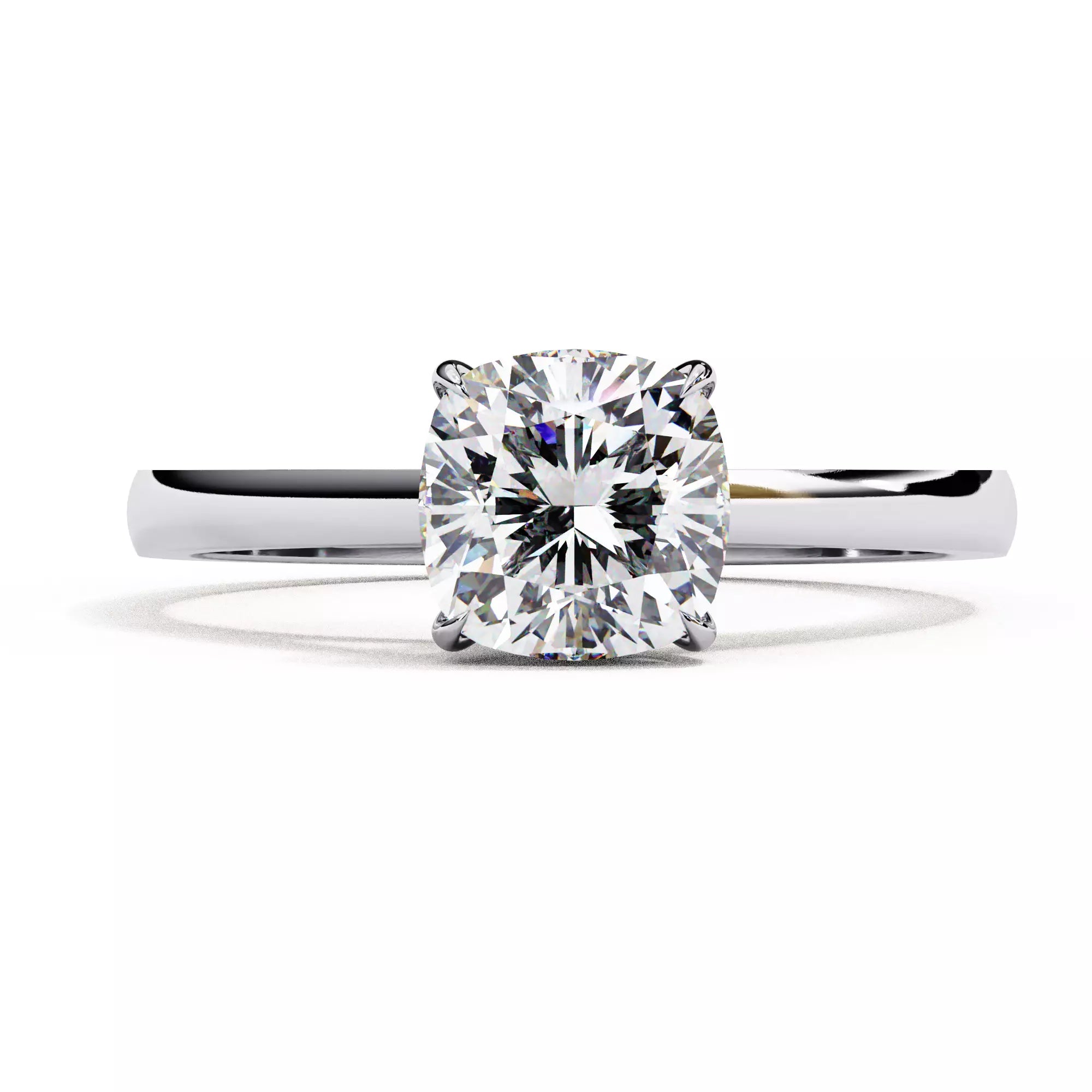 Alera Cushion Cut Solitaire Diamond Ring