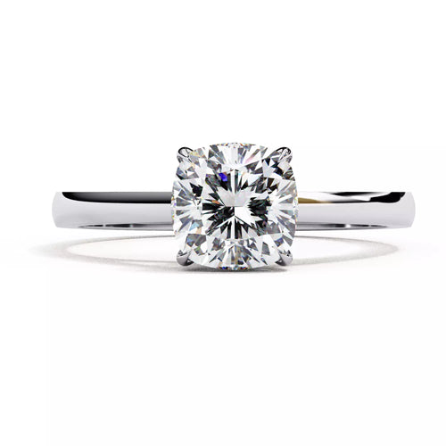 Alera Cushion Cut Solitaire Diamond Ring