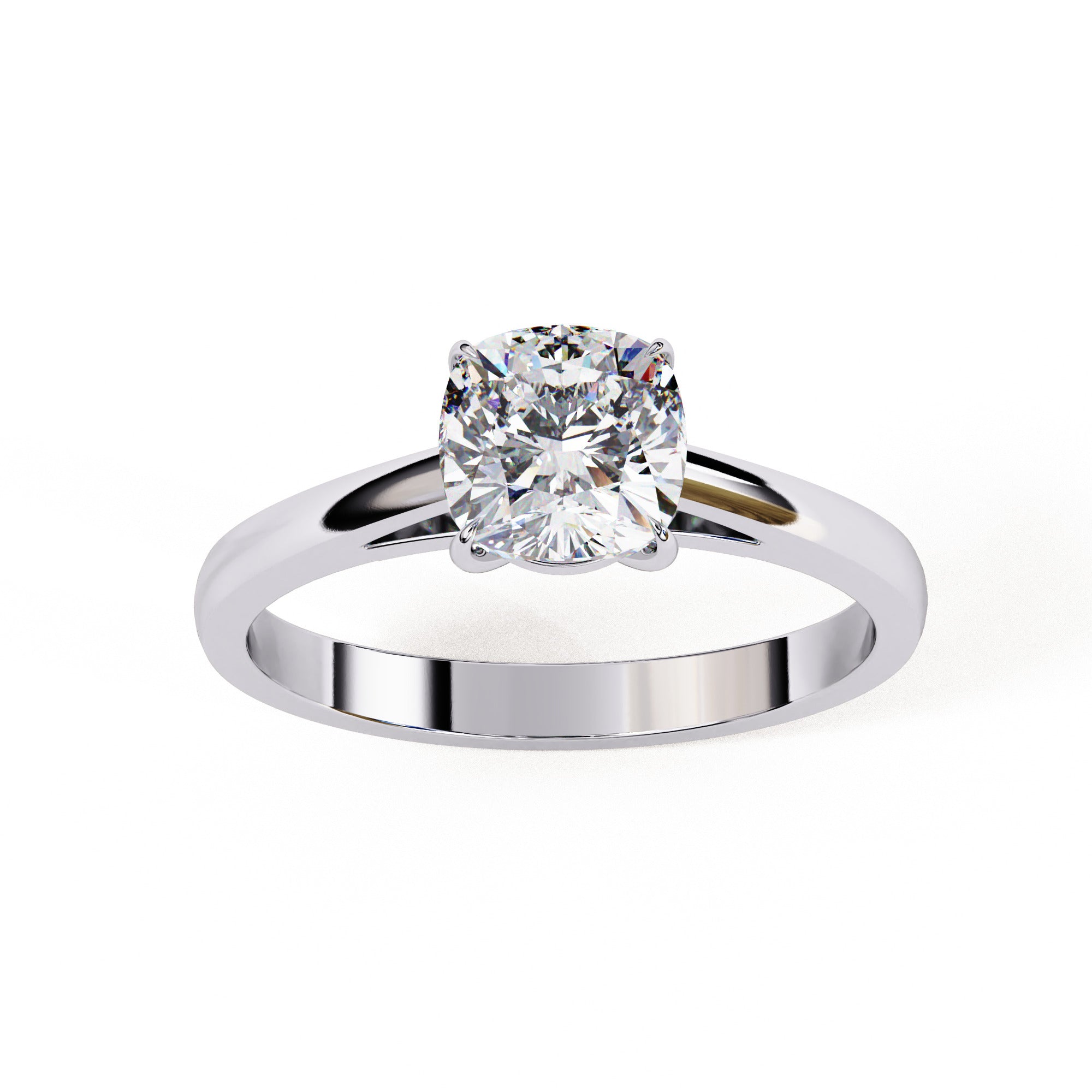 Alera Cushion Cut Solitaire Diamond Ring
