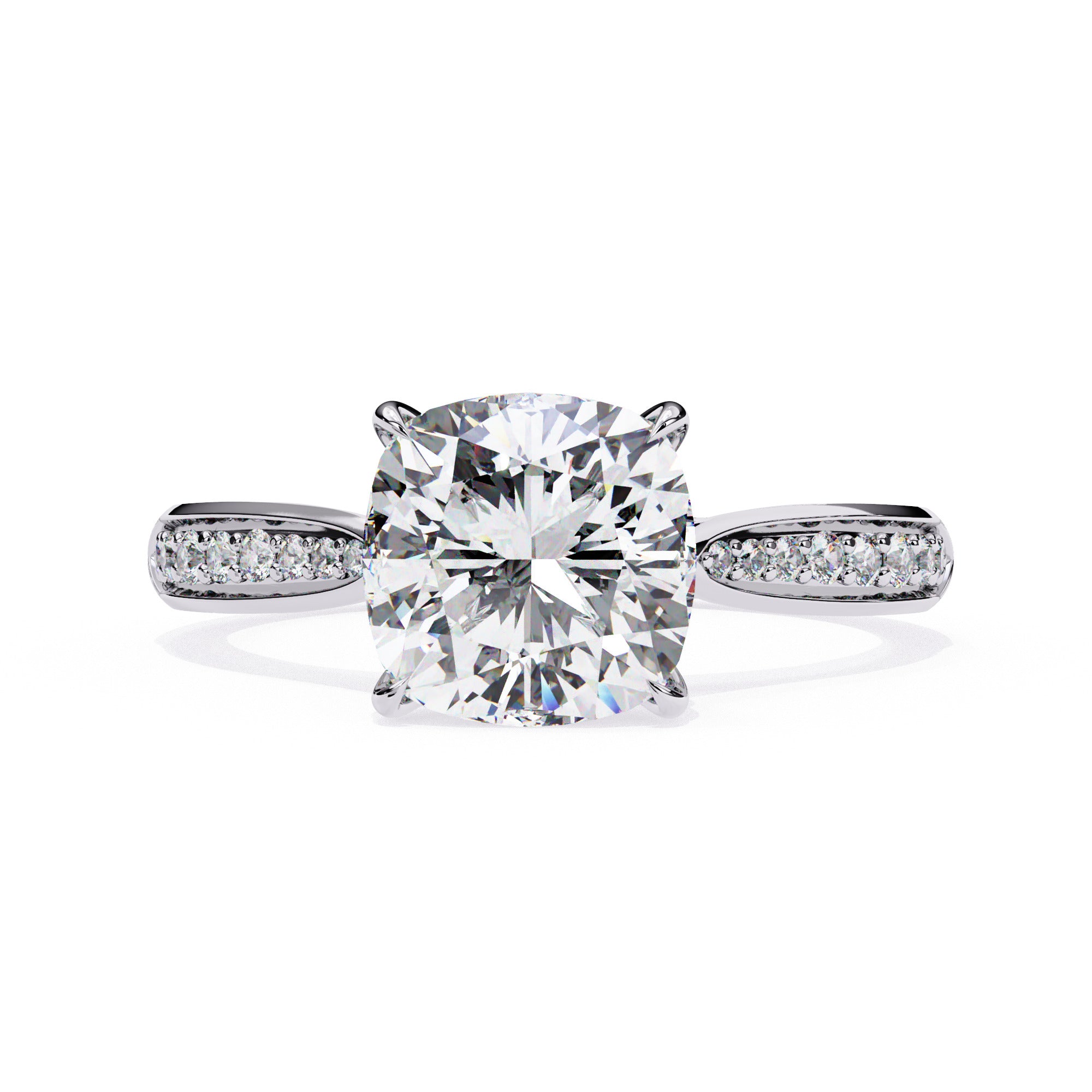 Alera Cushion Pave Diamond Ring