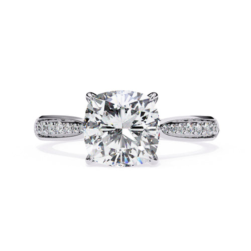 Alera Cushion Pave Diamond Ring