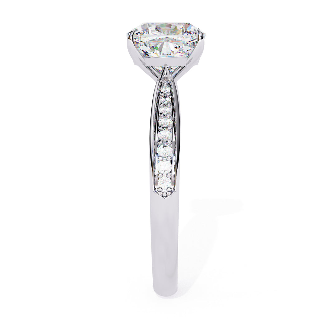 Alera Cushion Pave Diamond Ring