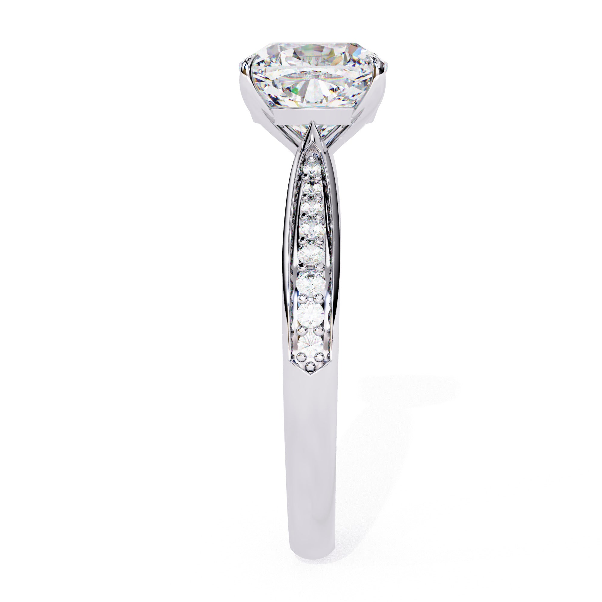 Alera Cushion Pave Diamond Ring