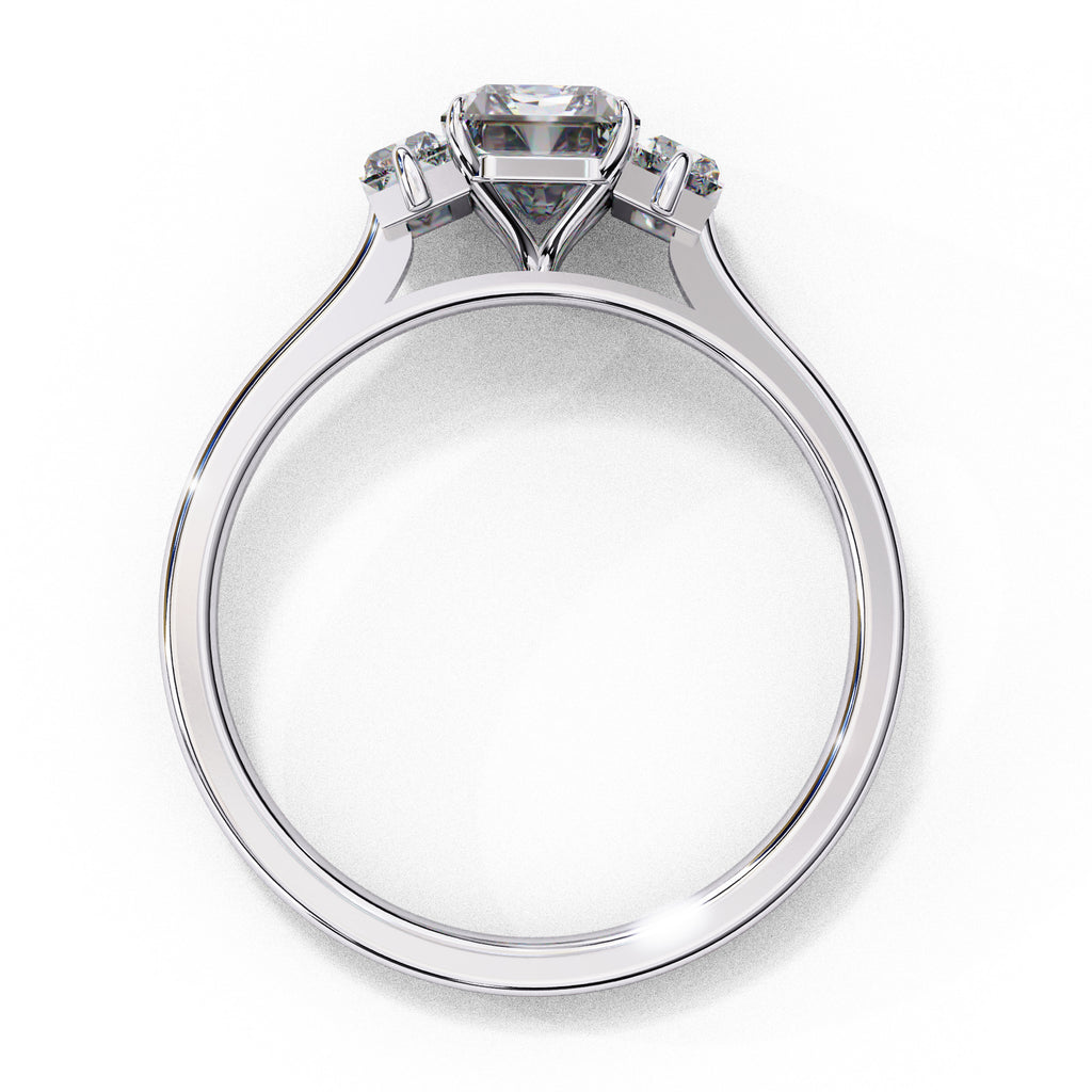 Alera Emerald & Baguette Diamond Ring