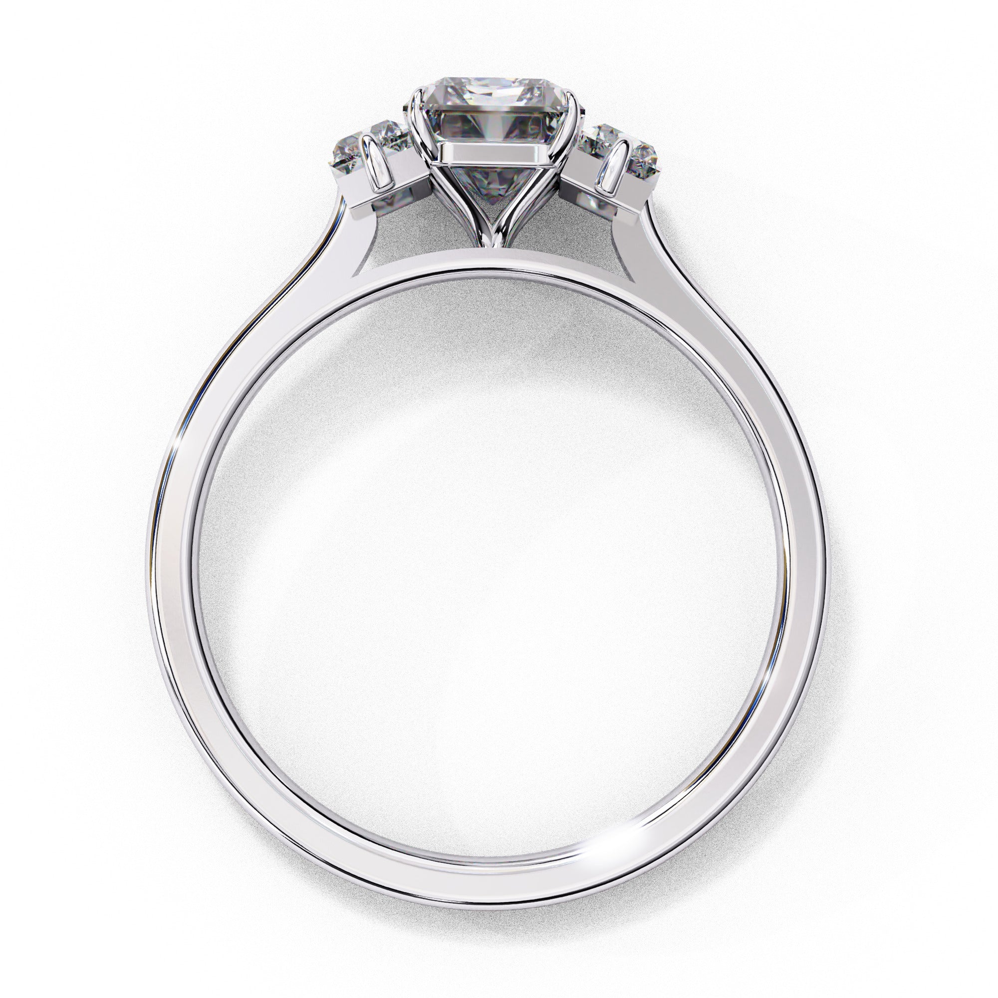 Alera Emerald & Baguette Diamond Ring