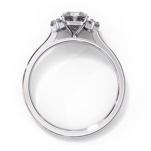 Alera Emerald & Baguette Diamond Ring