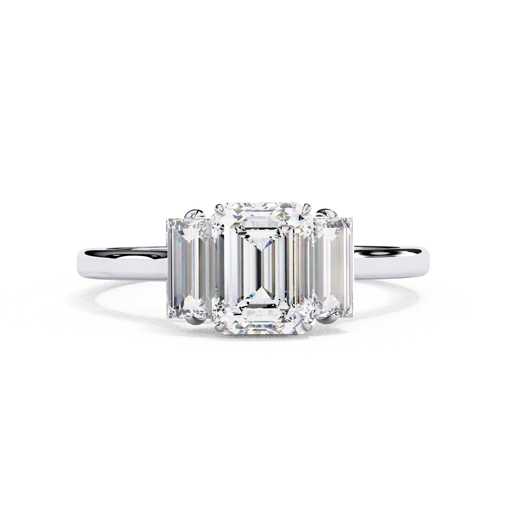 Alera Emerald & Baguette Diamond Ring