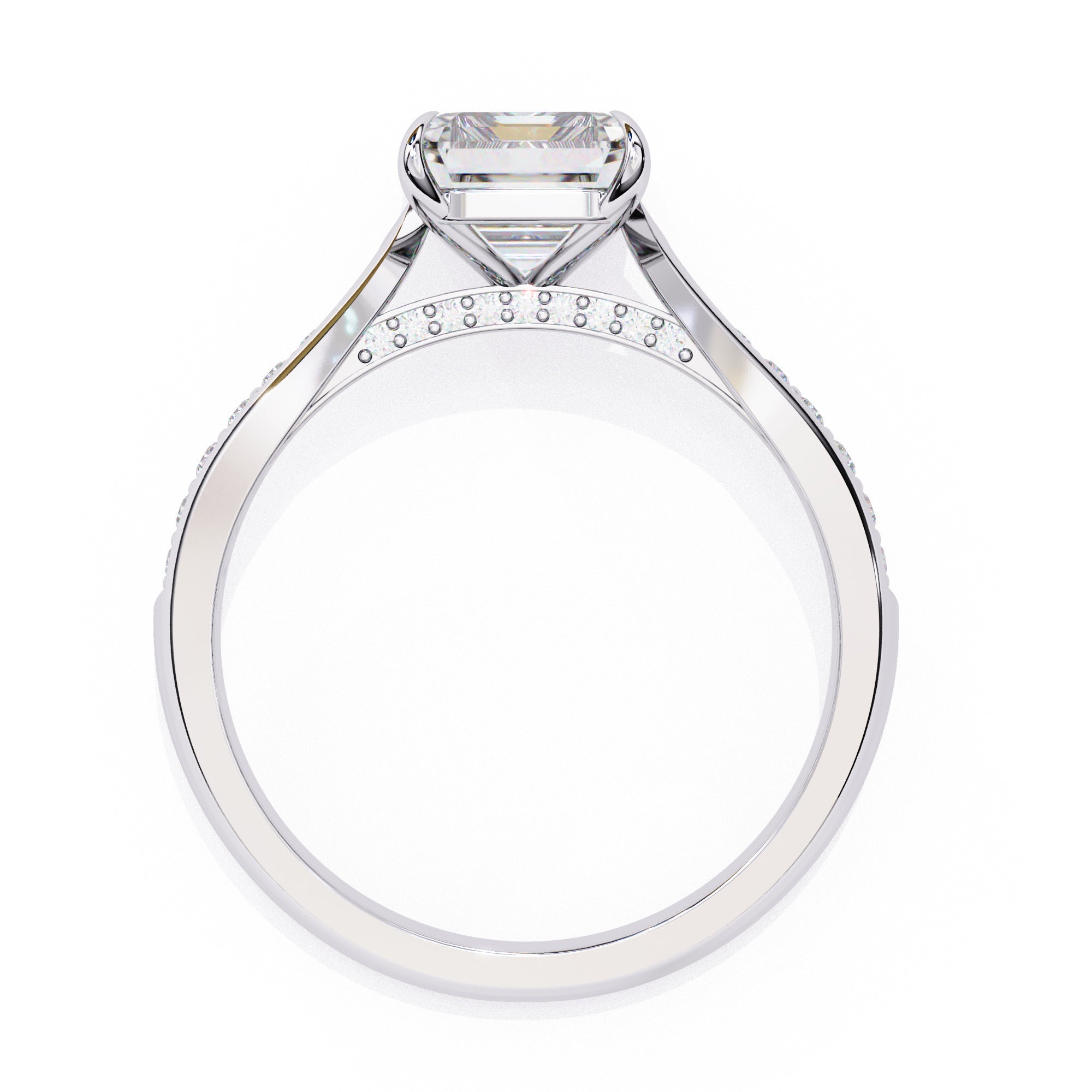 Alera Emerald Pave Diamond Ring