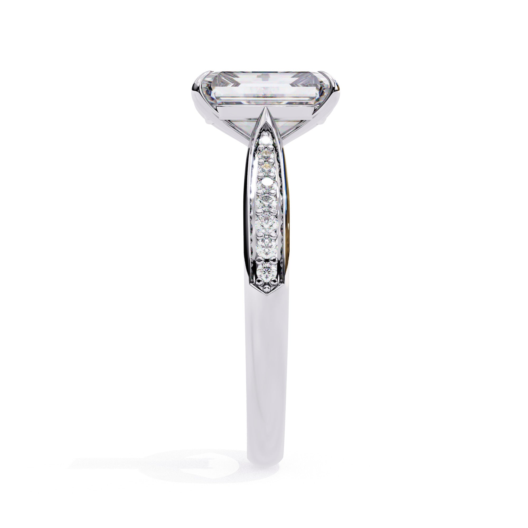 Alera Emerald Pave Diamond Ring