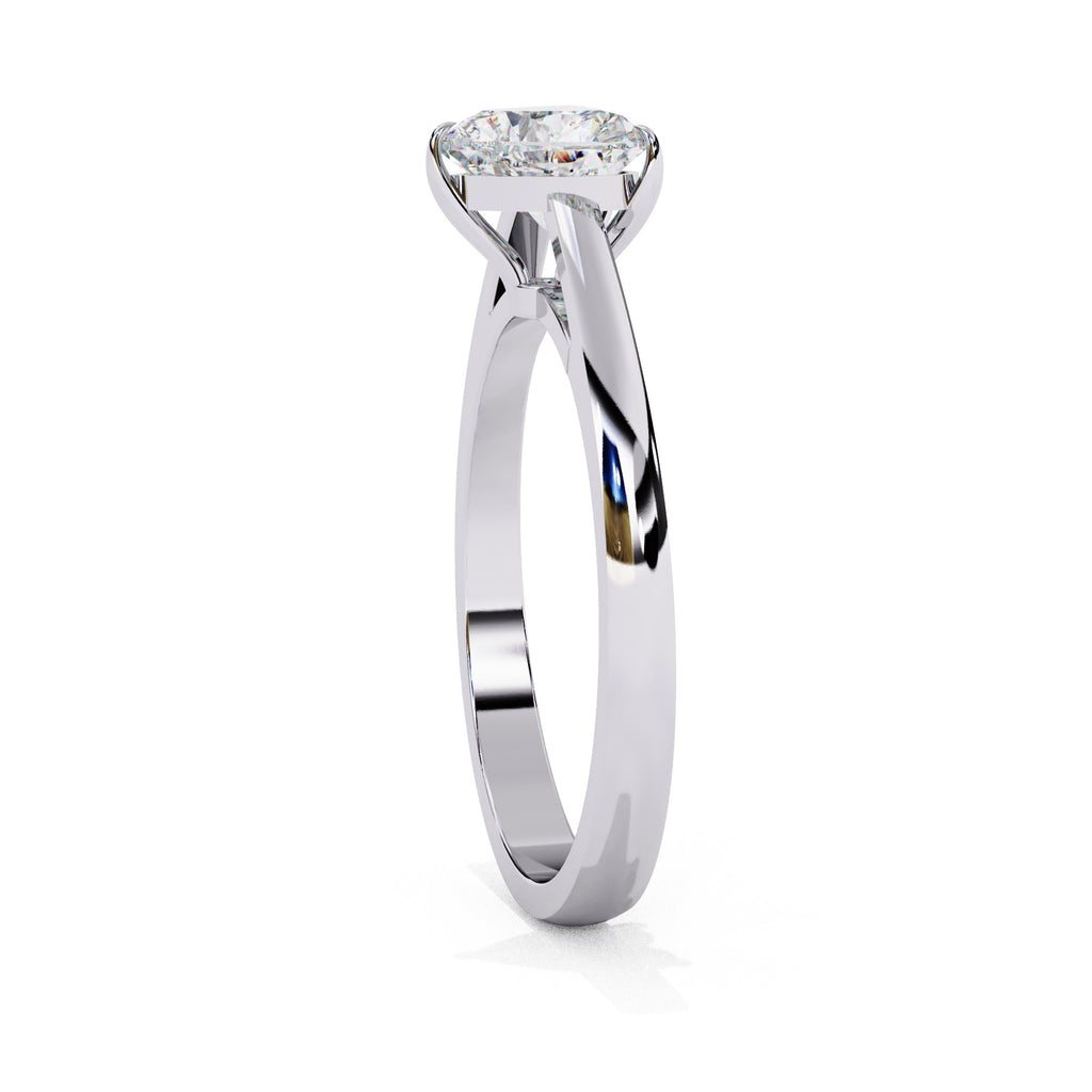 Alera Heart Cut Solitaire Diamond Ring