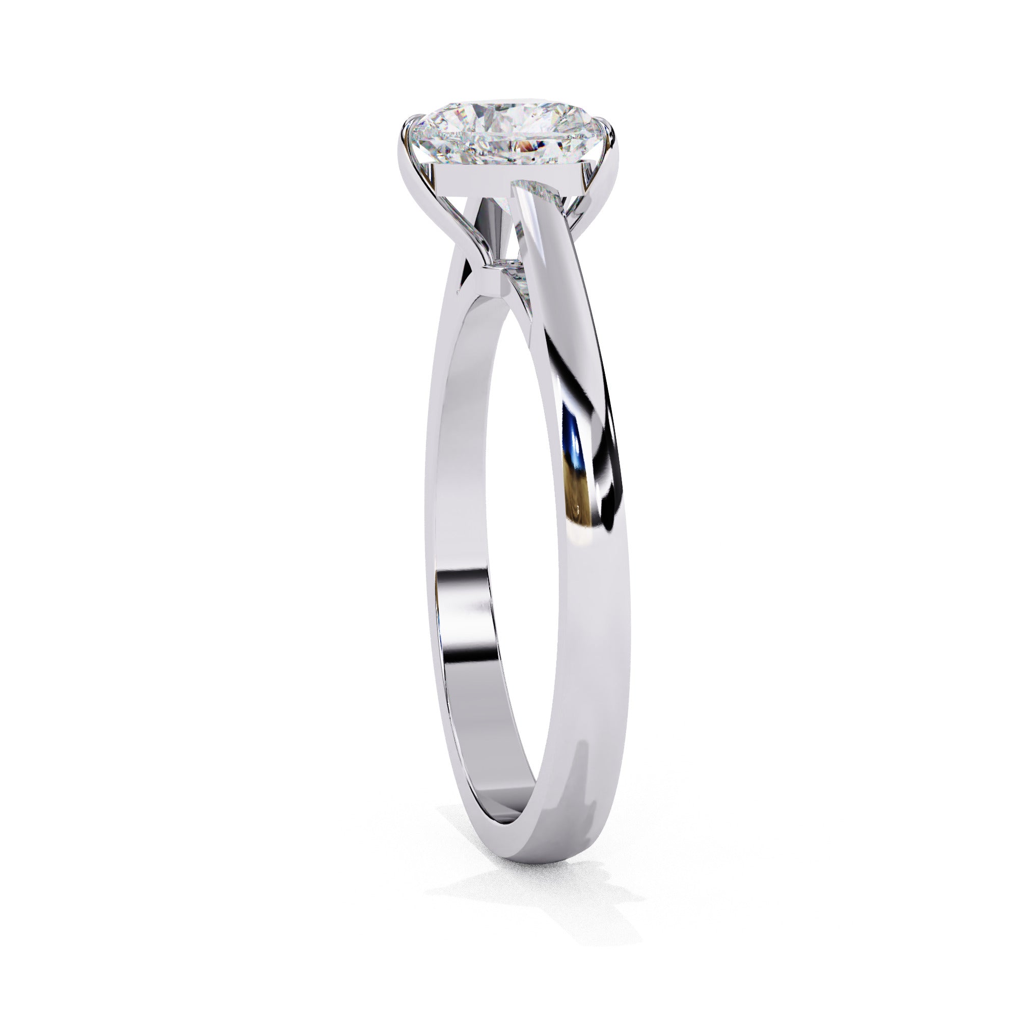 Alera Heart Cut Solitaire Diamond Ring