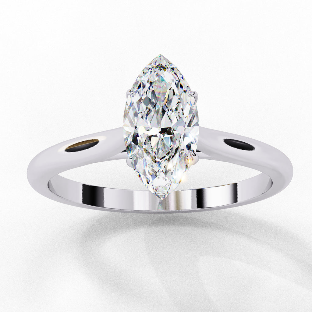 Alera Marquise Cut Solitaire Diamond Ring