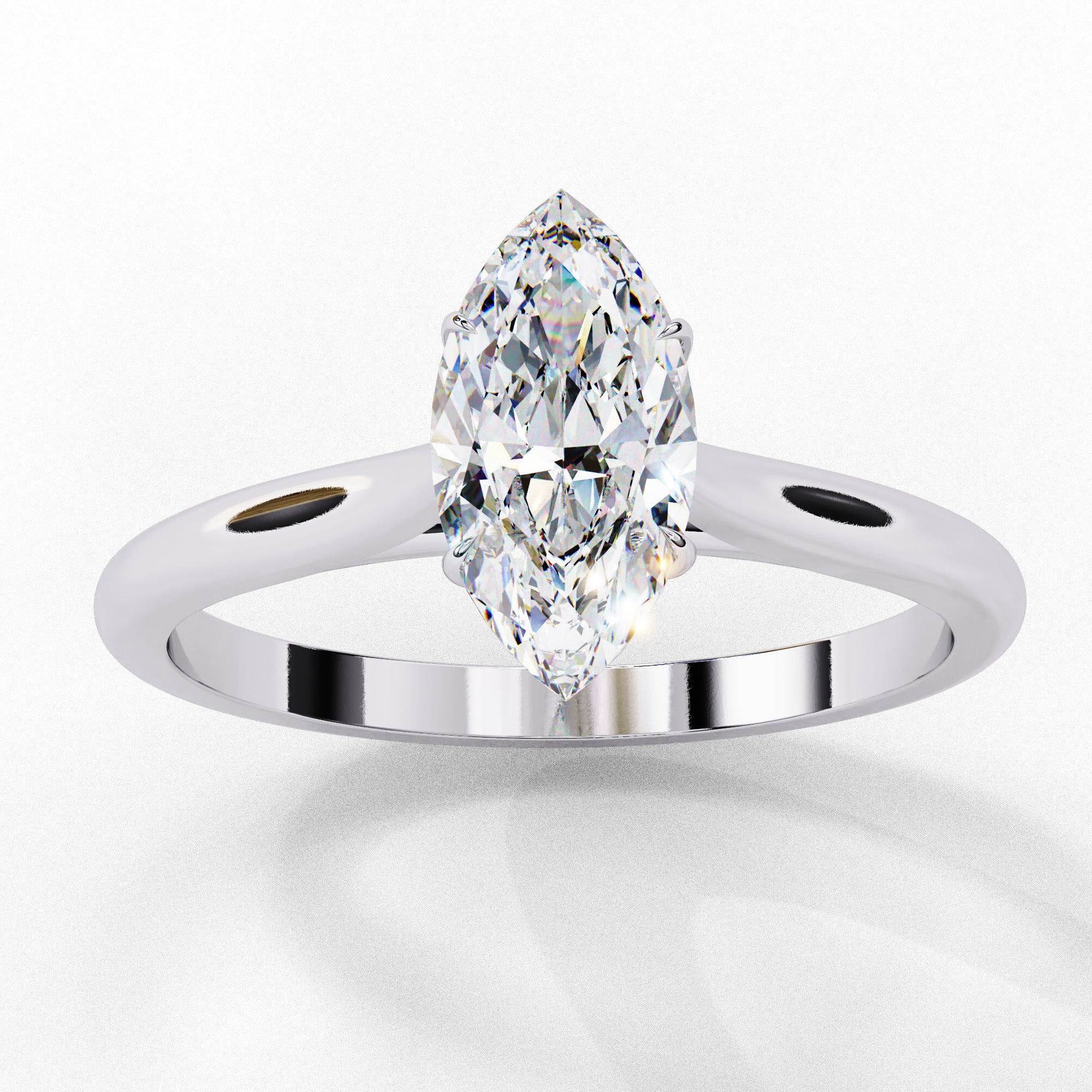 Alera Marquise Cut Solitaire Diamond Ring