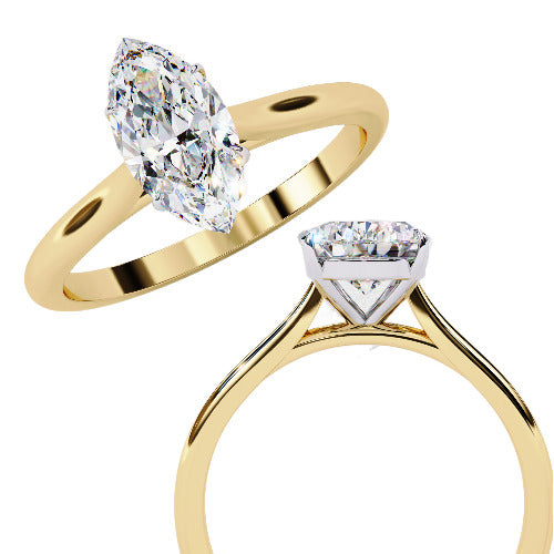 Alera Marquise Cut Solitaire Diamond Ring