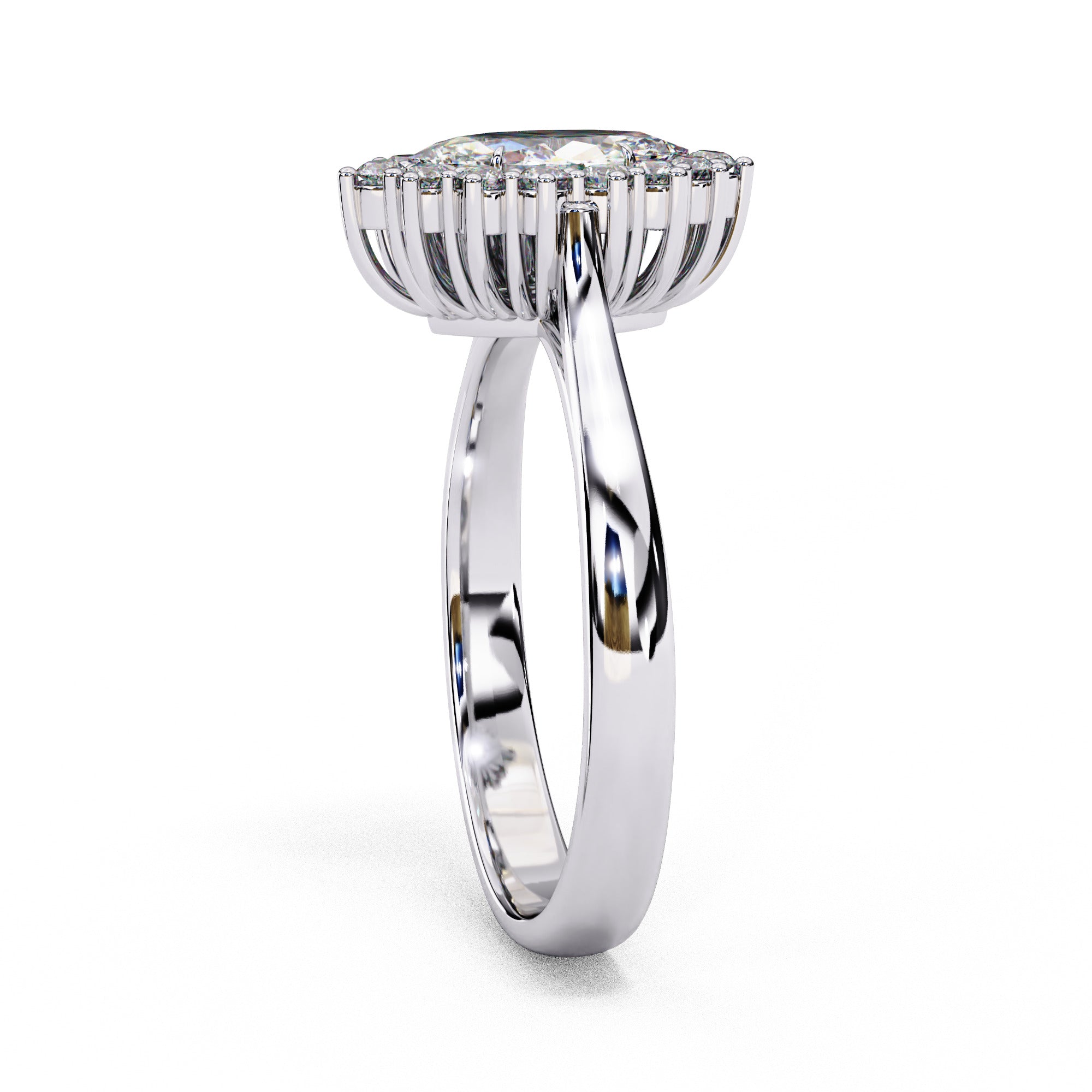 Luminara Marquise Cut Halo Diamond Ring