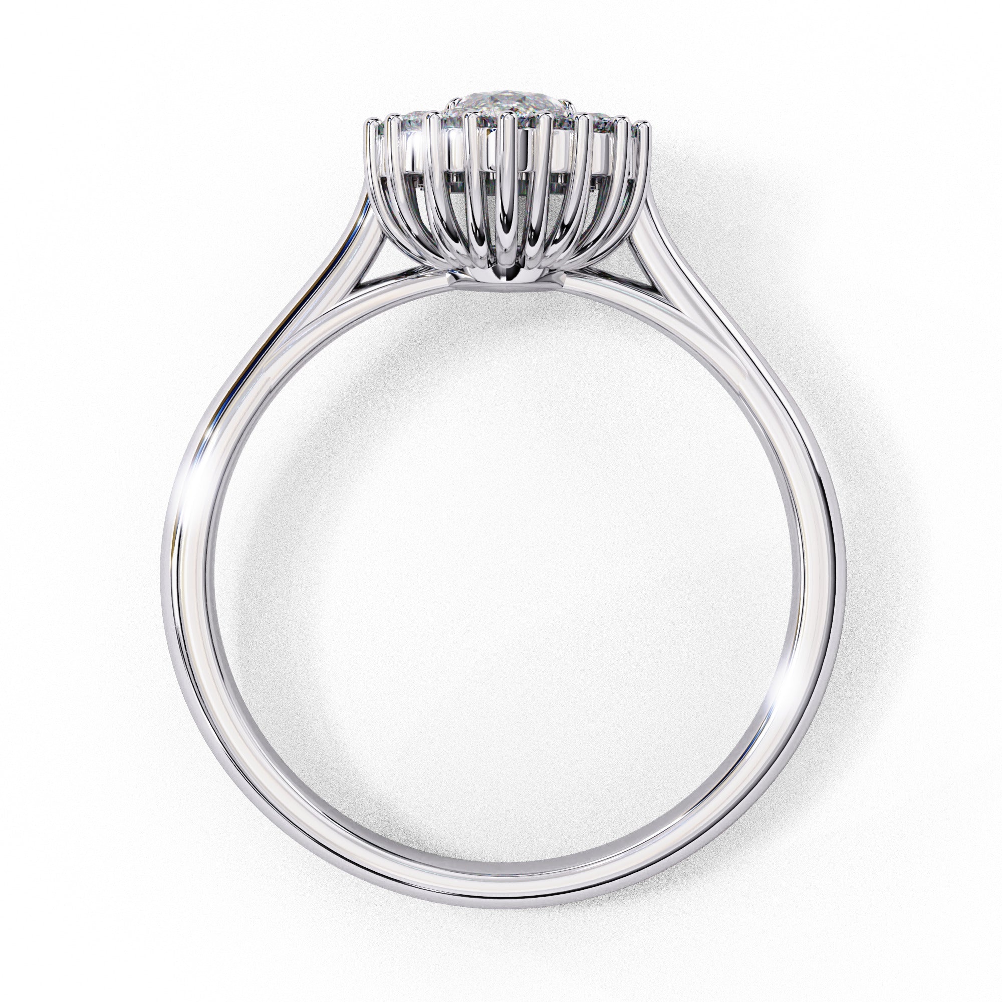 Luminara Marquise Cut Halo Diamond Ring