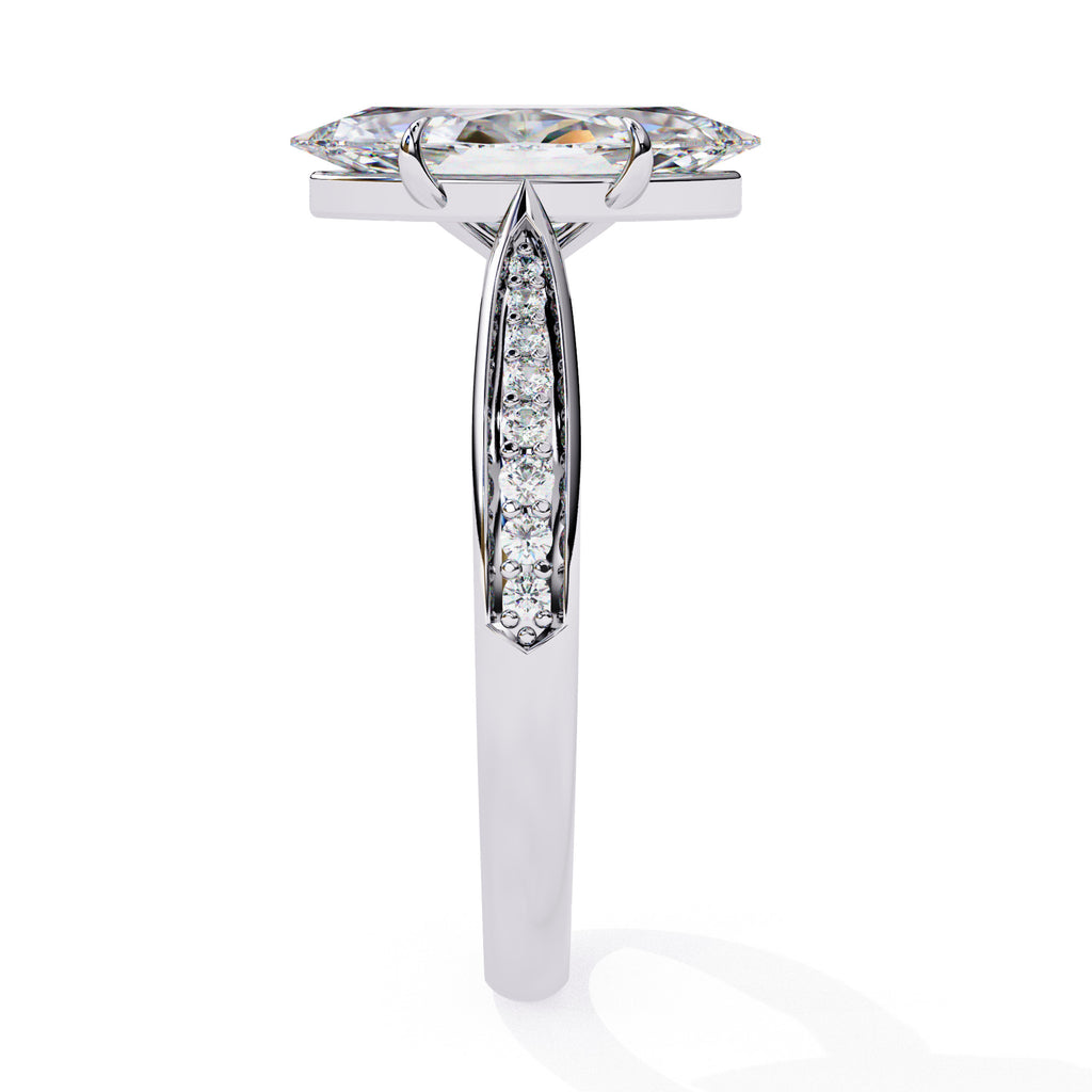 Alera Marquise Pave Diamond Ring