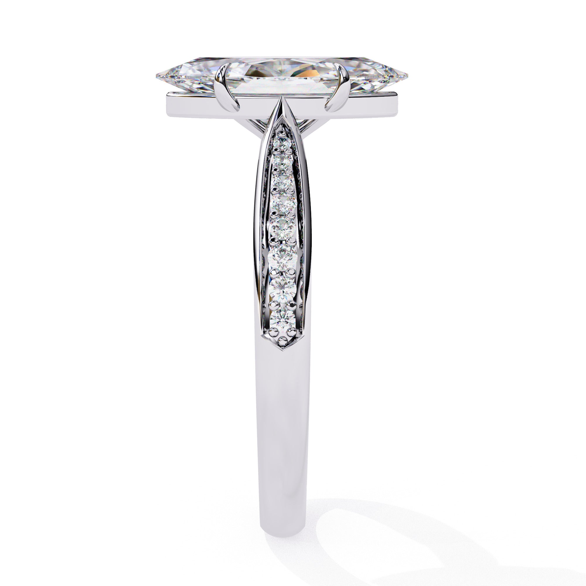 Alera Marquise Pave Diamond Ring