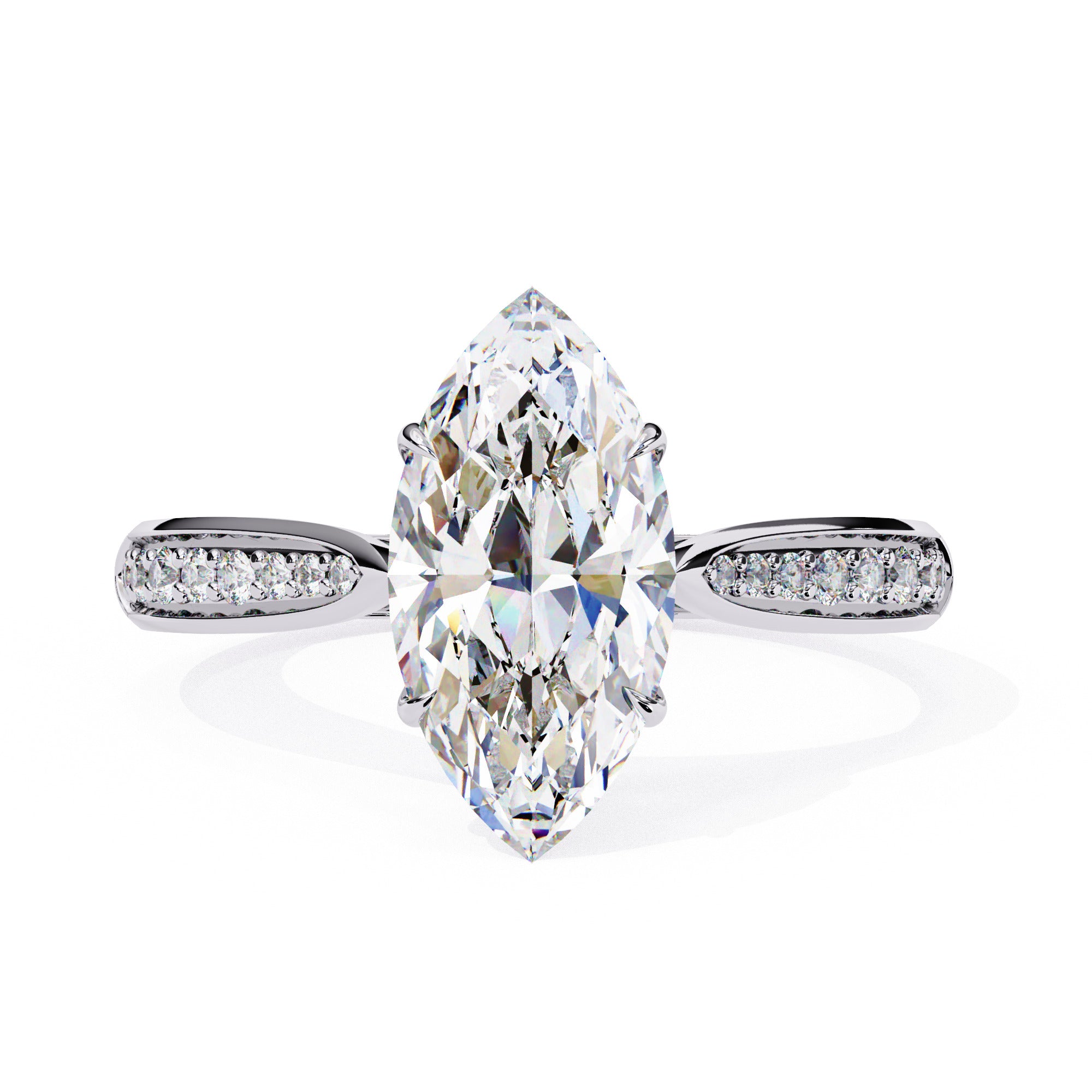 Alera Marquise Pave Diamond Ring
