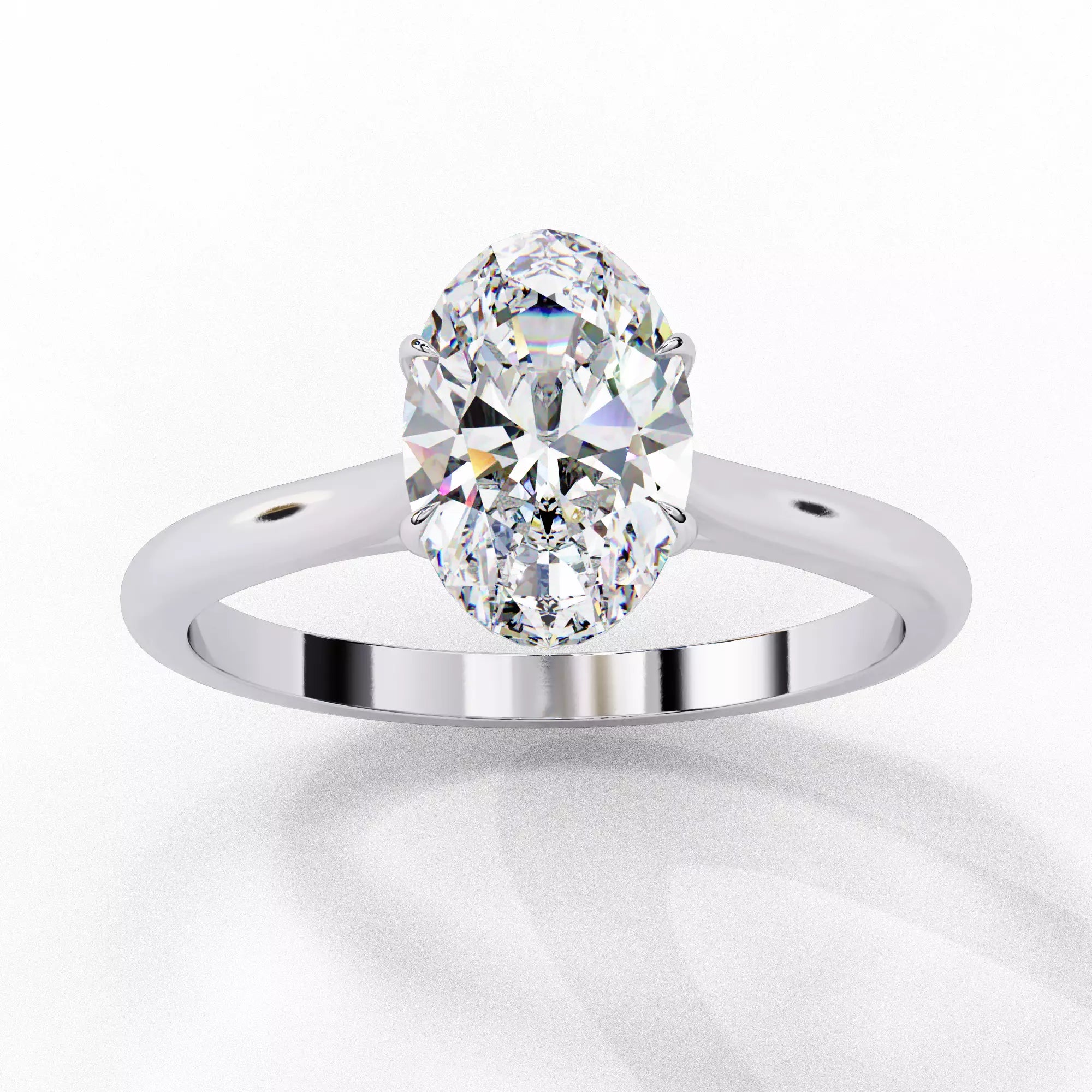 Alera Oval Cut Solitaire Diamond Ring