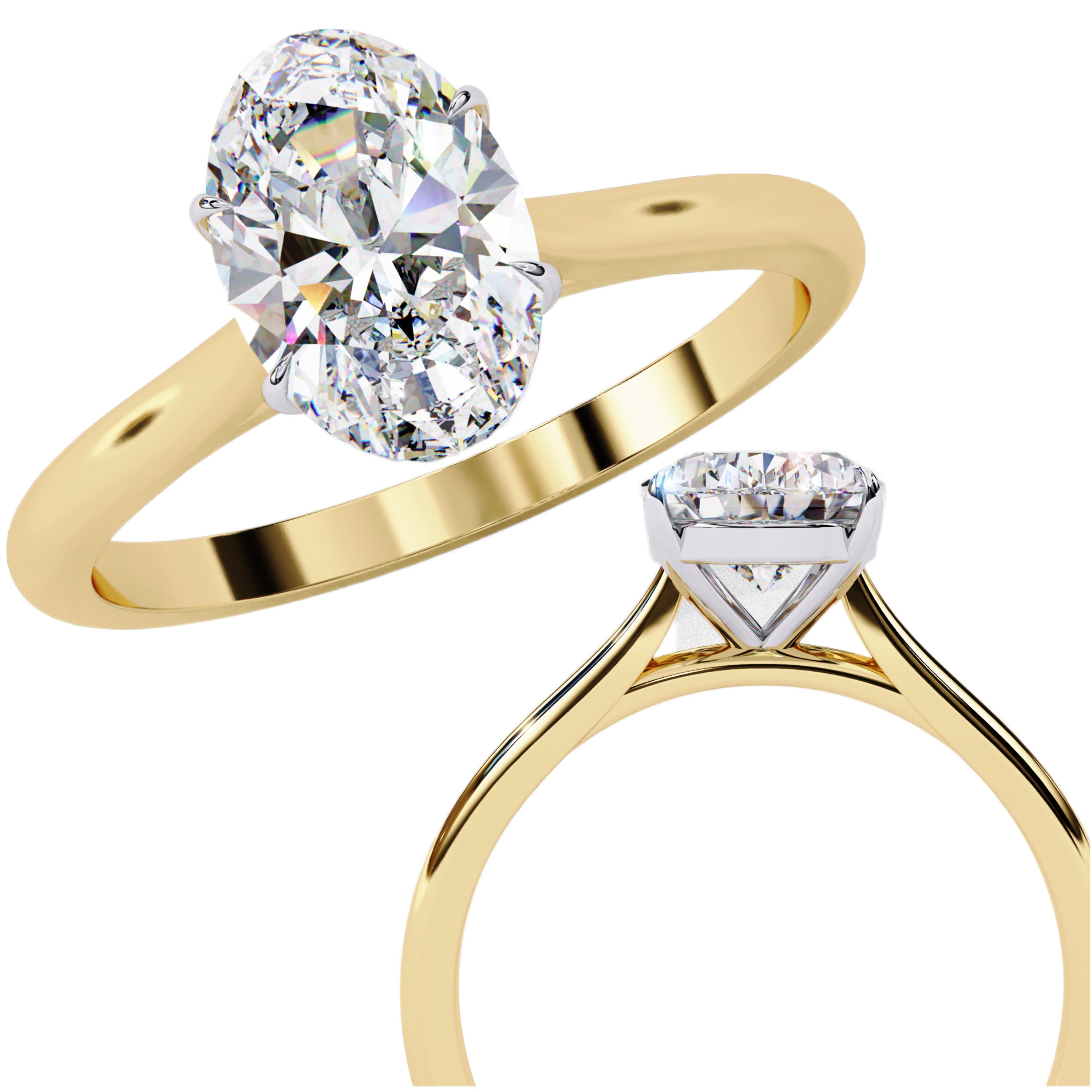Alera Oval Cut Solitaire Diamond Ring