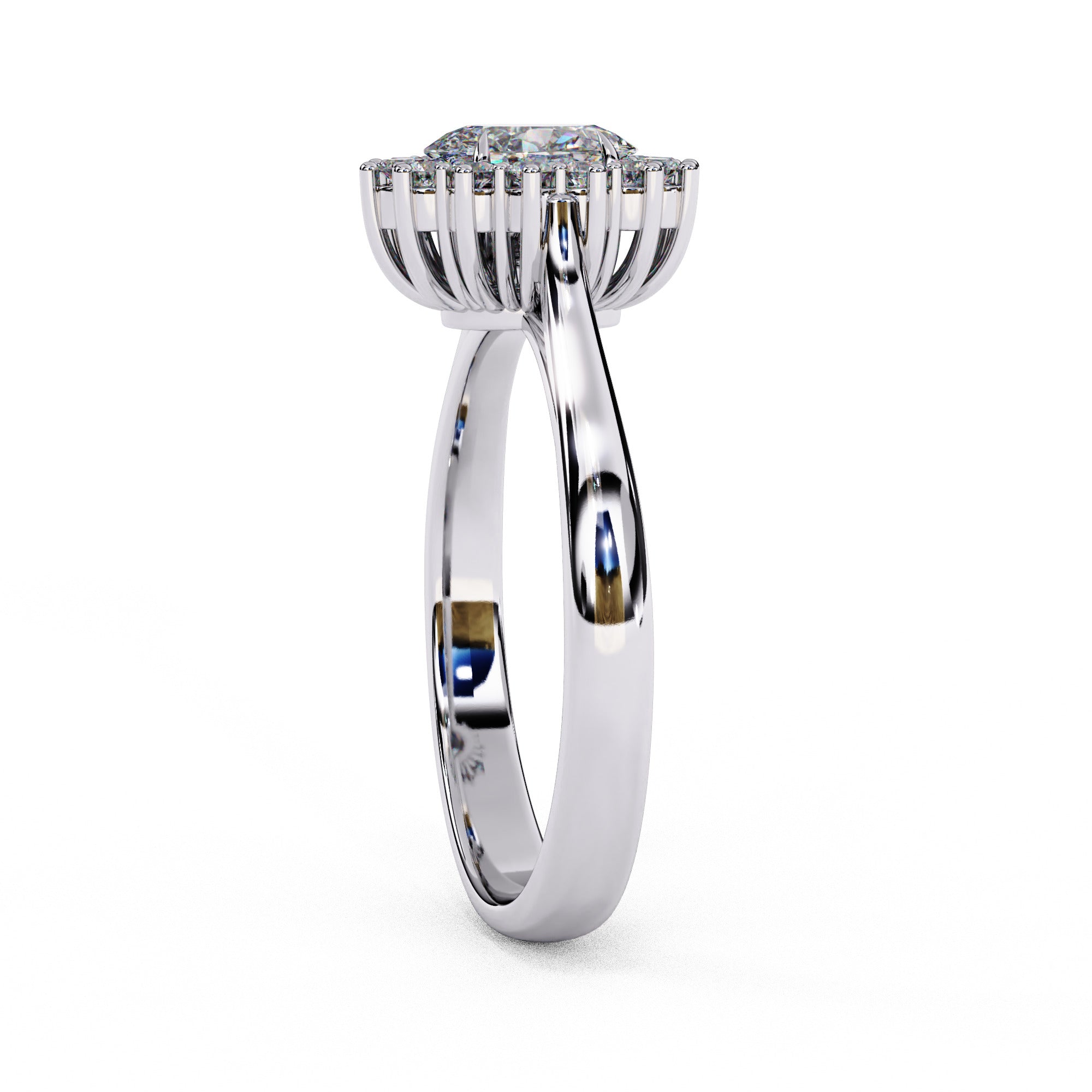 Luminara Oval Cut Halo Diamond Ring