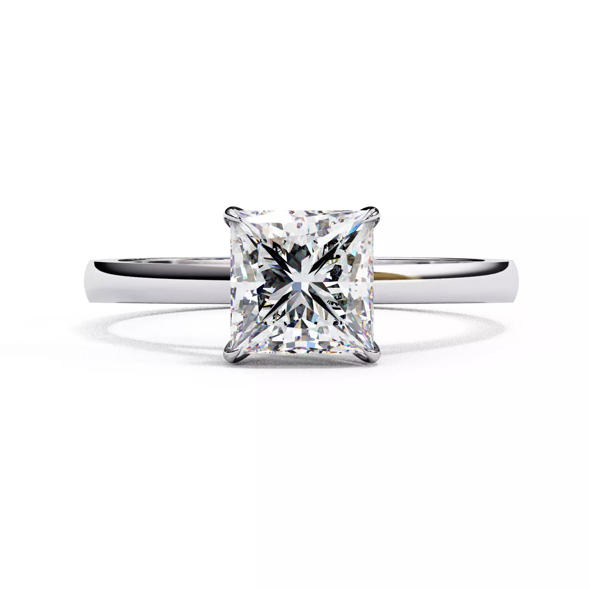 Alera Princess Cut Solitaire Diamond Ring