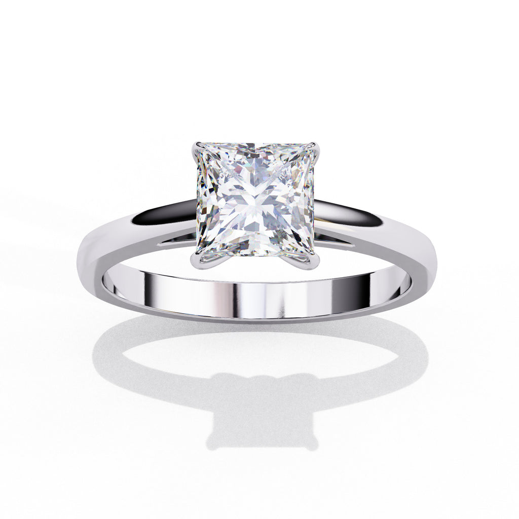 Alera Princess Cut Solitaire Diamond Ring