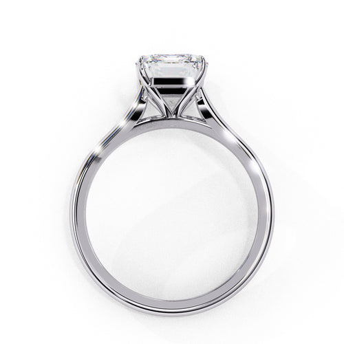 Alera Emerald Cut Solitaire Diamond Ring