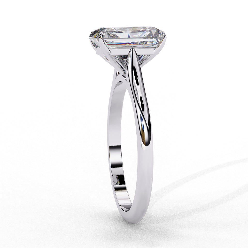 Alera Emerald Cut Solitaire Diamond Ring