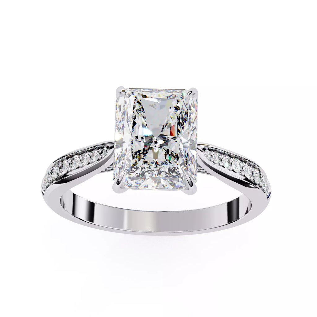 Alera Radiant Pave Diamond Ring