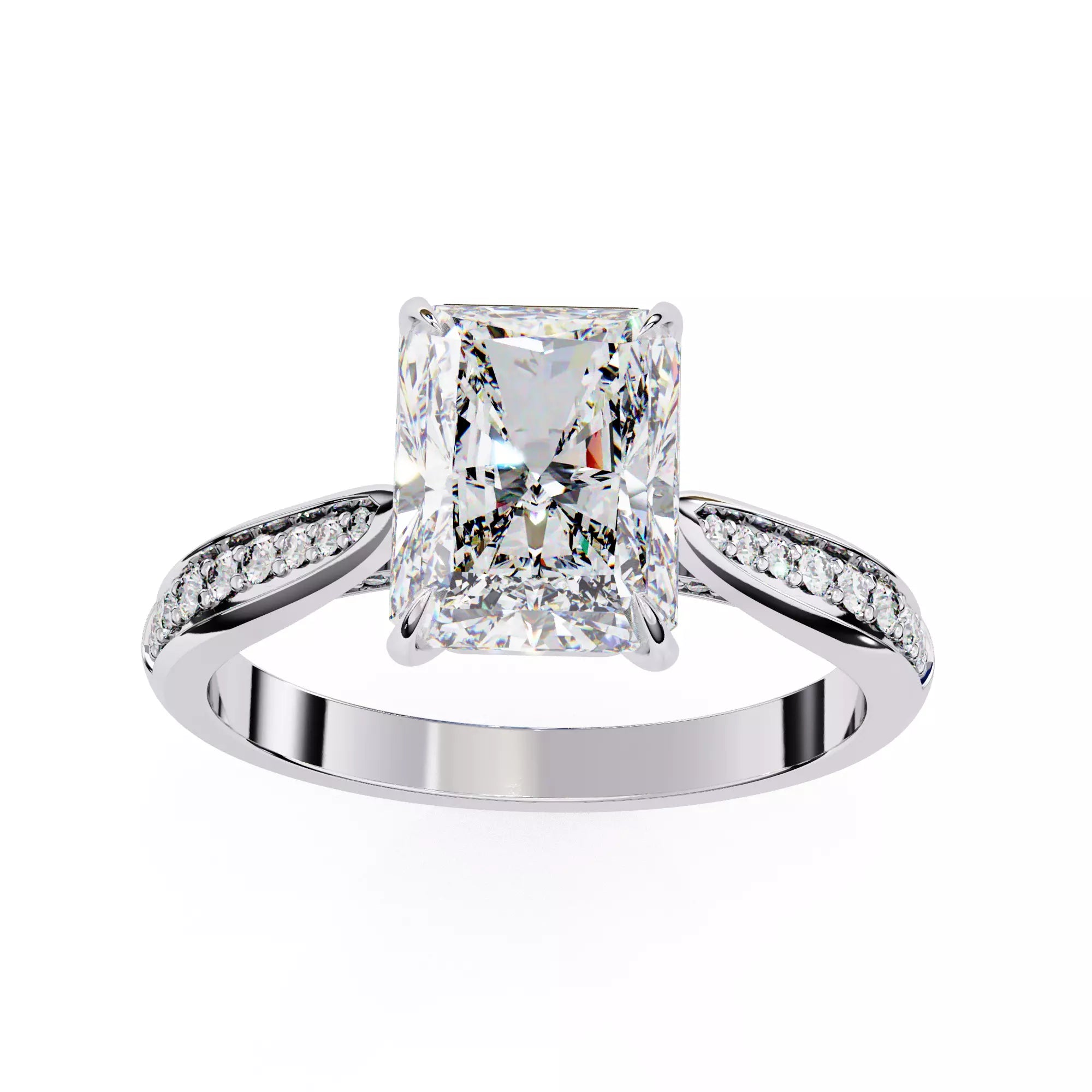 Alera Radiant Pave Diamond Ring