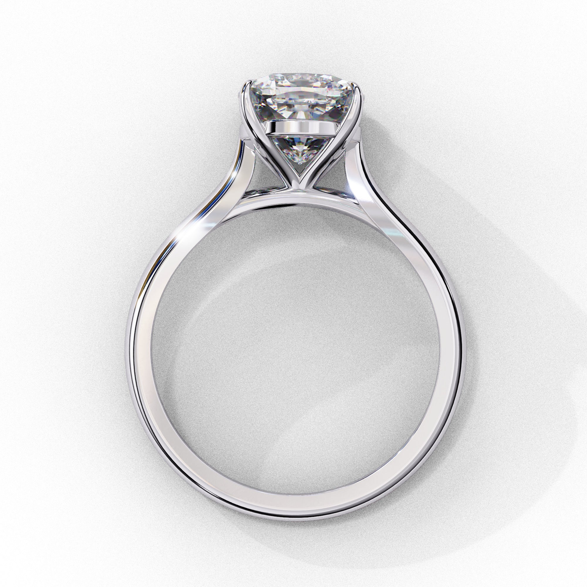 Alera Round Cut Solitaire Diamond Ring