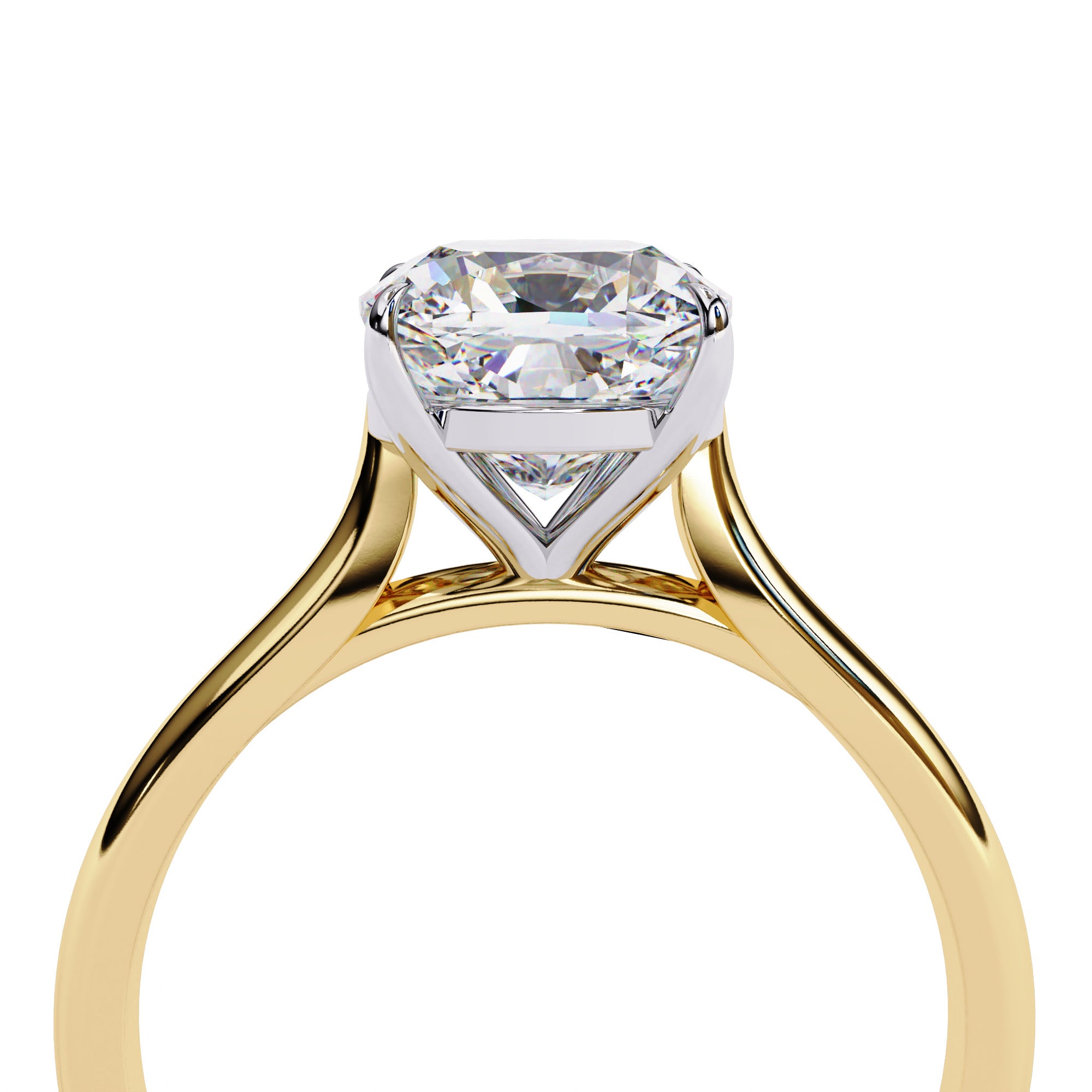 Alera Round Cut Solitaire Diamond Ring